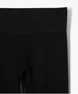 Legging en maille côtelée sans coutures fille